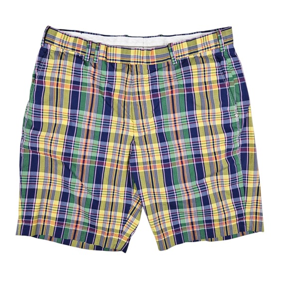 RLX Ralph Lauren (Men's 35) Plaid Golf‎ Shorts Preppy Colorful 9" Inseam - Picture 1 of 7